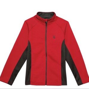 BOYS Spyder Racing Red Lightweight Fleece SIZE XL